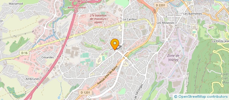 localisation de l'entreprise B.I. à ANNECY