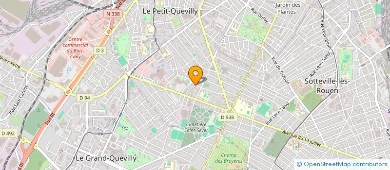 localisation de l'entreprise B.I.A à LE PETIT-QUEVILLY