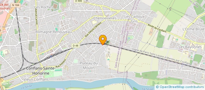 localisation de l'entreprise B.I.A.S.I.  CONFLANS-SAINTE-HONORINE