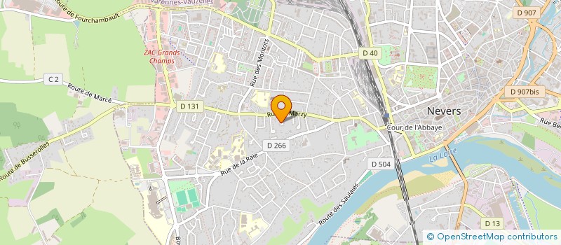 localisation de l'entreprise B.I. BARIS à NEVERS