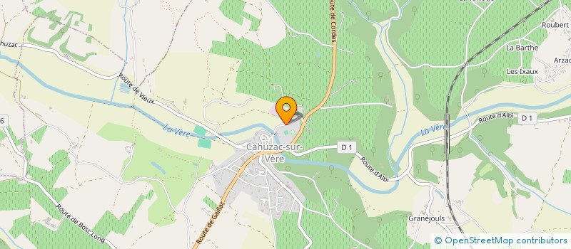 localisation de l'entreprise B.I.C.M. (BATIMENTS INDUSTRIELS CLE EN MAIN) à CAHUZAC-SUR-VERE