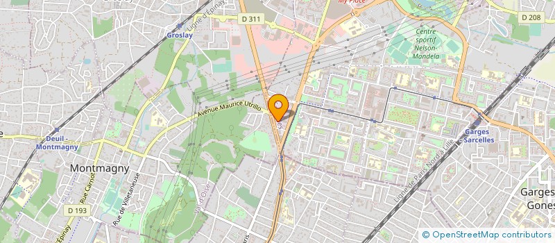 localisation de l'entreprise B&I CONSULTING à SARCELLES