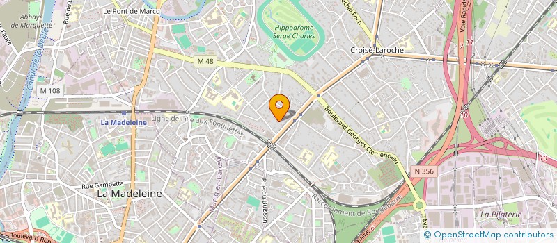 localisation de l'entreprise B.I. DEVELOPPEMENT à MARCQ-EN-BARŒUL
