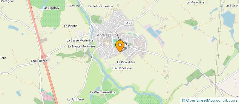 localisation de l'entreprise B.I.E. à BEAUPREAU-EN-MAUGES