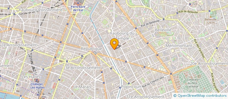 localisation de l'entreprise B I E (BATIMENT INDUSTRIE ENERGIE) à PARIS