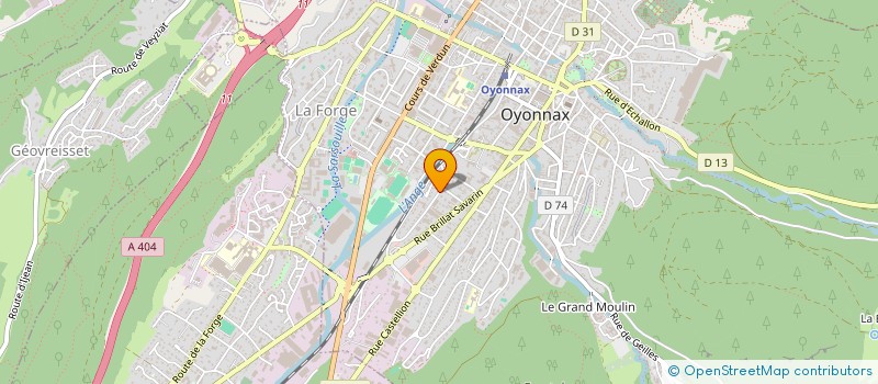 localisation de l'entreprise B.I.F TRAVAUX à OYONNAX