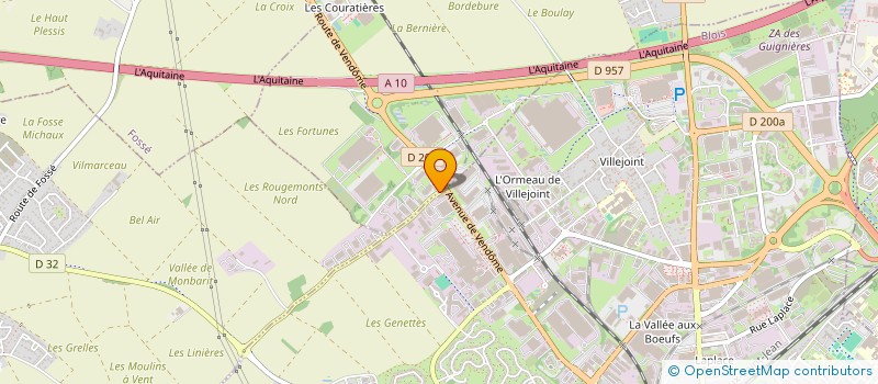 localisation de l'entreprise B.I.G. BLOIS IMMO GESTION  VILLEBAROU