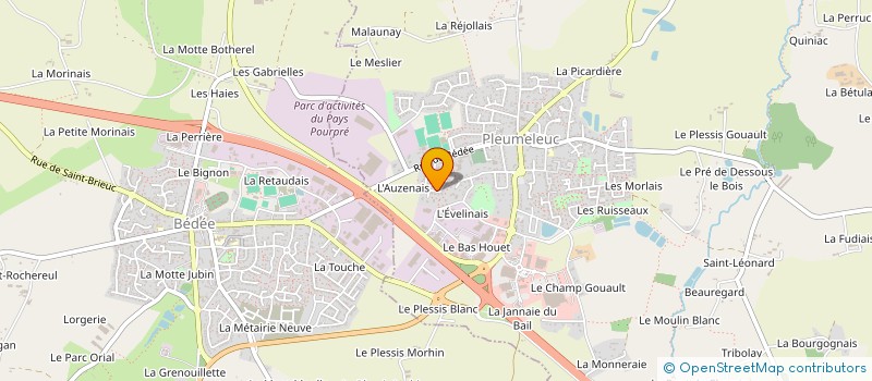 localisation de l'entreprise B.I. GATE  PLEUMELEUC