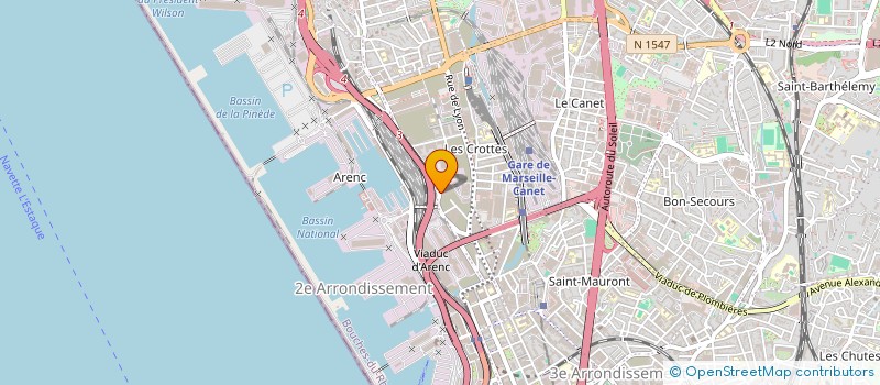 localisation de l'entreprise B I J S à MARSEILLE