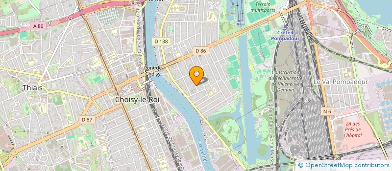 localisation de l'entreprise B.I.K INVEST  CHOISY-LE-ROI