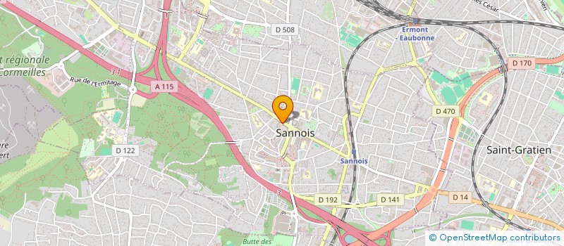 localisation de l'entreprise B.I.M.V TRANSPORT  SANNOIS