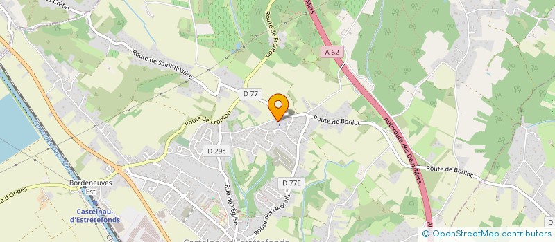 localisation de l'entreprise B&I RENOVATION à CASTELNAU-D'ESTRETEFONDS