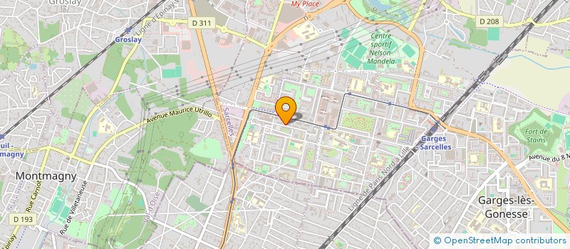 localisation de l'entreprise B.I.S à SARCELLES