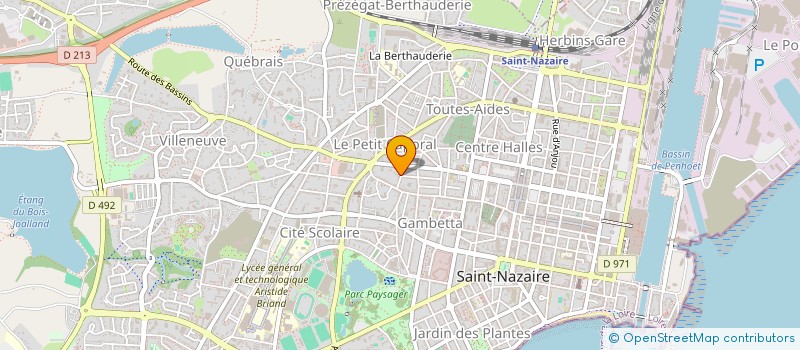 localisation de l'entreprise B IDF CONSTRUCTION à SAINT-NAZAIRE