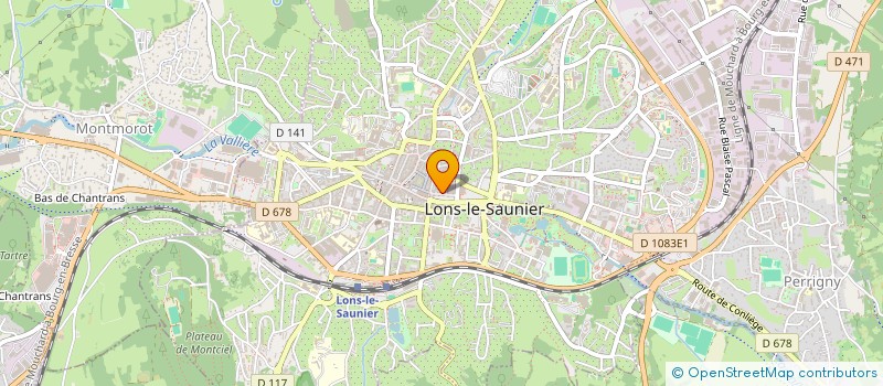 localisation de l'entreprise B.IMMO  LONS-LE-SAUNIER