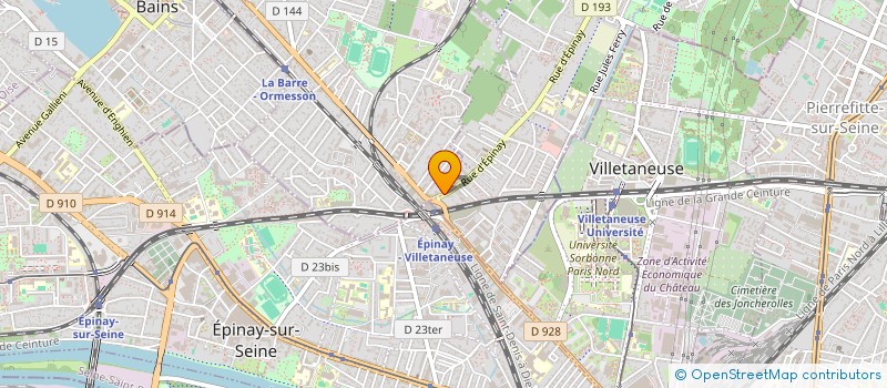 localisation de l'entreprise B IMMO  DEUIL-LA-BARRE