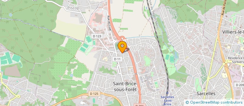 localisation de l'entreprise B IMMO & ASSOCIES à SAINT-BRICE-SOUS-FORET