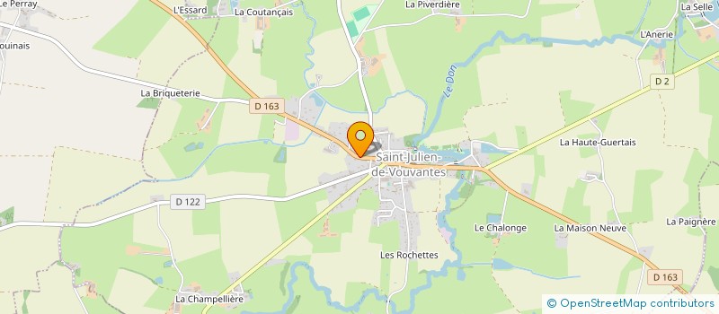 localisation de l'entreprise B-IMMO44  SAINT-JULIEN-DE-VOUVANTES