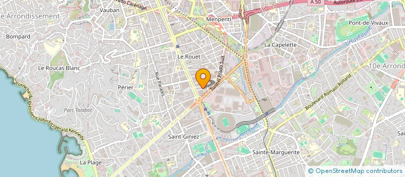 localisation de l'entreprise B. IMMOBILER PIOLINE à MARSEILLE