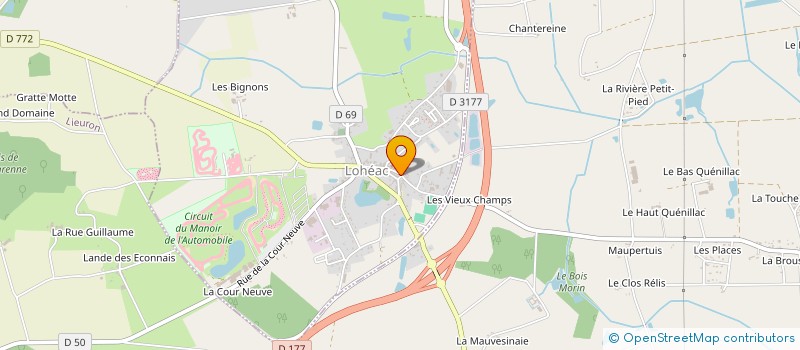 localisation de l'entreprise B IMMOBILIER  LOHEAC