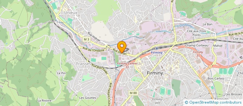 localisation de l'entreprise B INGENIERIE à FIRMINY