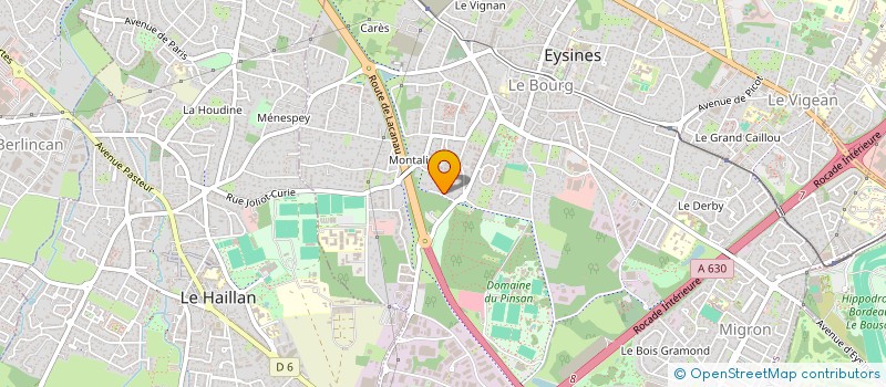 localisation de l'entreprise B INITIATIVE  EYSINES