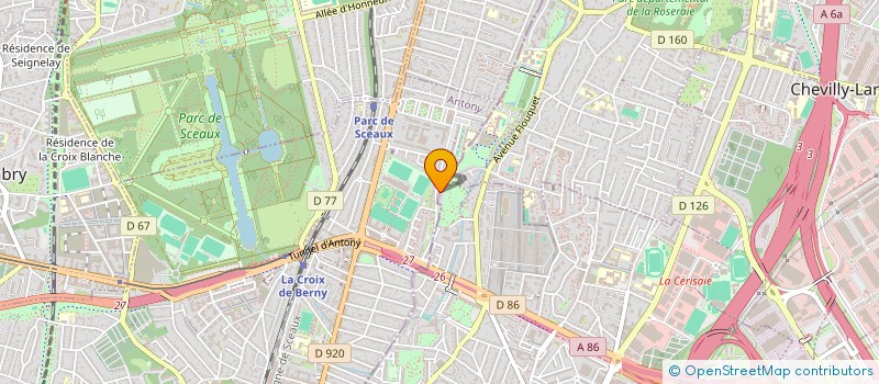 localisation de l'entreprise B INTELLIGENCE CONSULTING à ANTONY