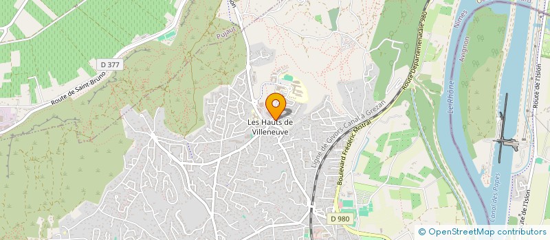 localisation de l'entreprise B INVEST  VILLENEUVE-LES-AVIGNON