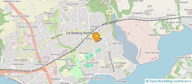 localisation de l'entreprise B-INVEST  LE RELECQ-KERHUON