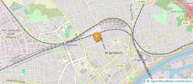 localisation de l'entreprise B INVEST  ARGENTEUIL