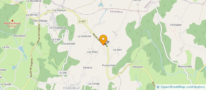 localisation de l'entreprise B'INVEST CORPORATE  ESTANDEUIL