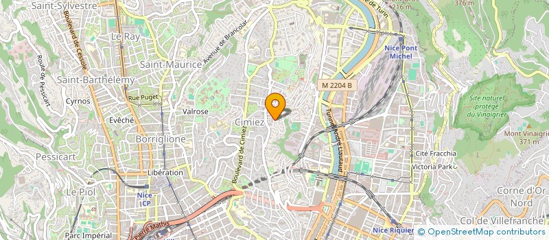 localisation de l'entreprise B INVESTISSEMENT GROUPE à NICE