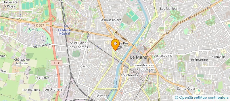 localisation de l'entreprise B.J. 1  LE MANS