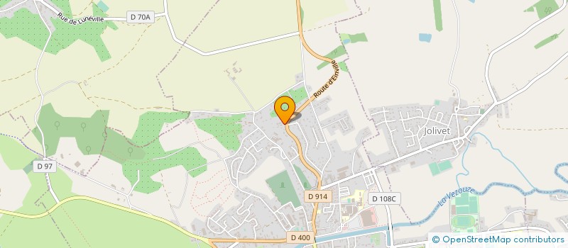 localisation de l'entreprise B.J.  LUNEVILLE