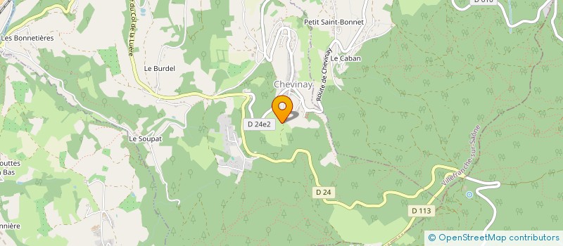 localisation de l'entreprise B J  CHEVINAY