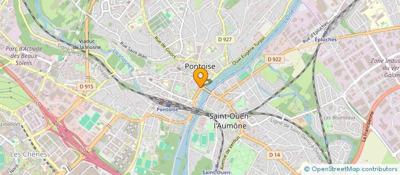 localisation de l'entreprise B.J  PONTOISE