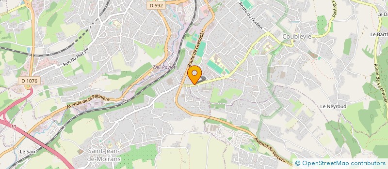 localisation de l'entreprise B & J  COUBLEVIE