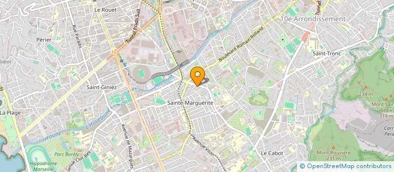 localisation de l'entreprise B&J  MARSEILLE