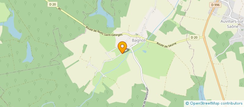 localisation de l'entreprise B.J.C.  BAGNOT