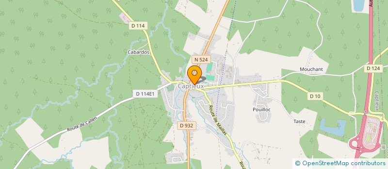 localisation de l'entreprise B.J.C.  CAPTIEUX