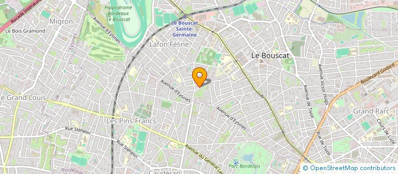 localisation de l'entreprise B.J.C  LE BOUSCAT