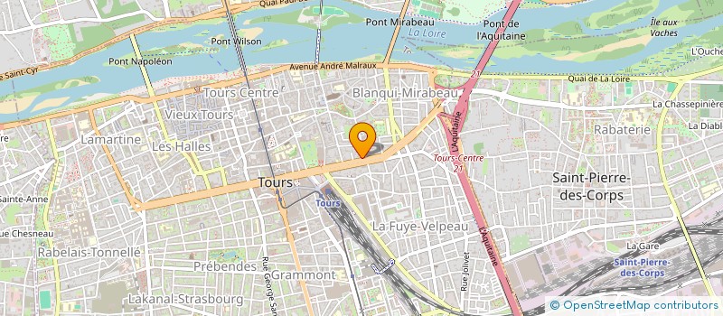 localisation de l'entreprise B & J CONCEPT à TOURS