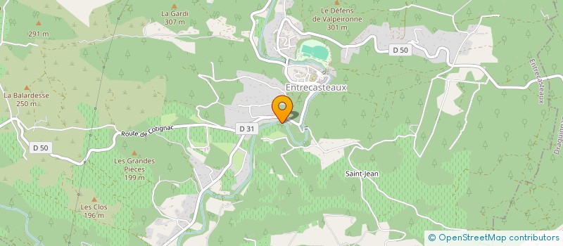 localisation de l'entreprise B J EXPERTISE  ENTRECASTEAUX