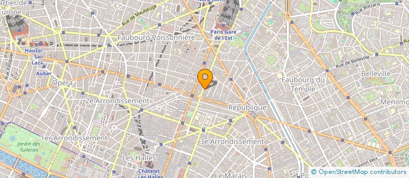 localisation de l'entreprise B.J.F. à PARIS