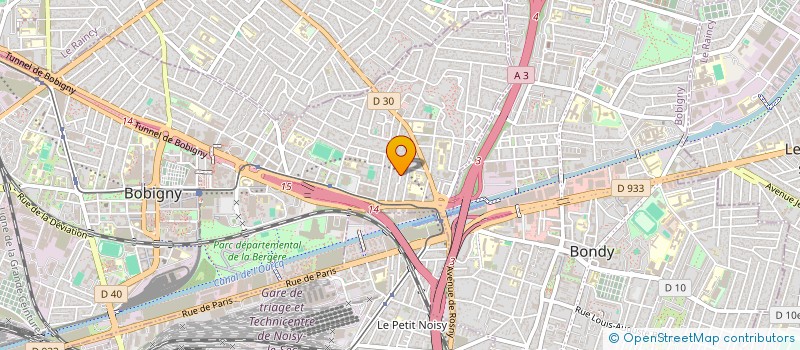 localisation de l'entreprise B&J IMMO  BOBIGNY