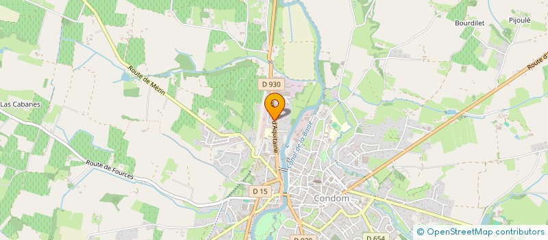 localisation de l'entreprise B J J  CONDOM