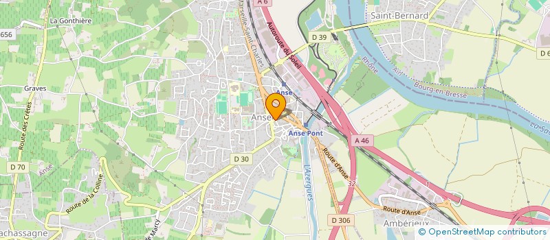 localisation de l'entreprise B.J.K. SAS  ANSE