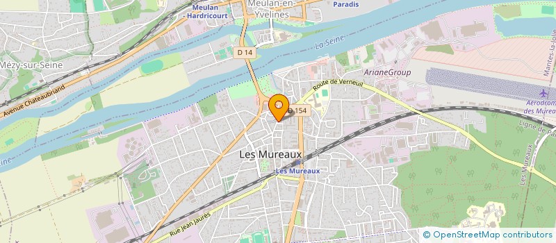 localisation de l'entreprise B.J.L.PROJET à LES MUREAUX
