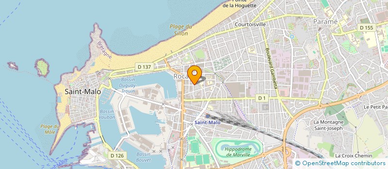 localisation de l'entreprise B J LECONTE MEKCHICHE  SAINT-MALO