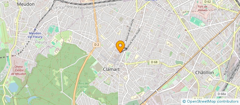 localisation de l'entreprise B.J.M à CLAMART